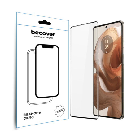 Скло захисне BeCover Motorola Edge 50 Ultra Black (712345)