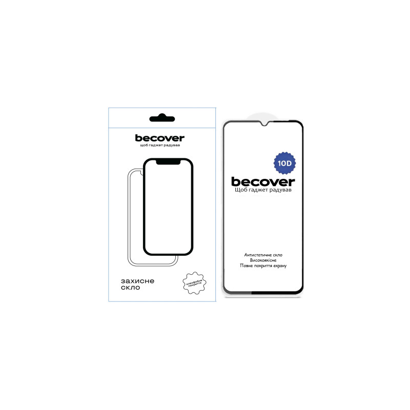 Скло захисне BeCover Xiaomi Redmi 14C 4G / Poco C75 10D Black (712720)