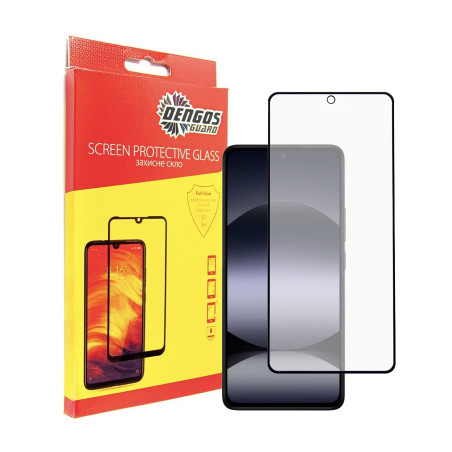 Скло захисне Dengos Full Glue Xiaomi Redmi Note 14 (black) (TGFG-381)