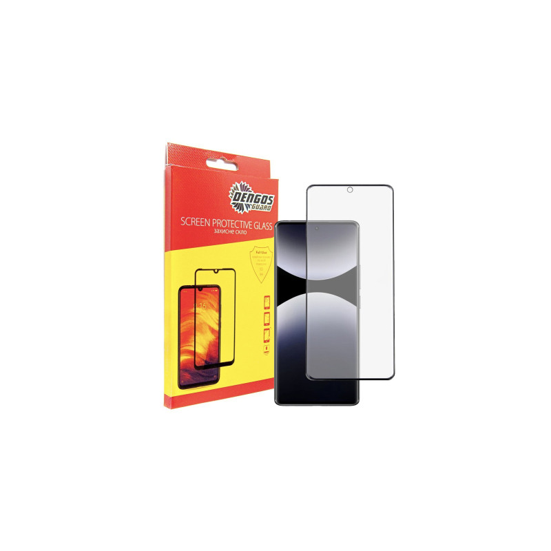 Скло захисне Dengos Full Glue Xiaomi Redmi Note 14 Pro (black) (TGFG-382)