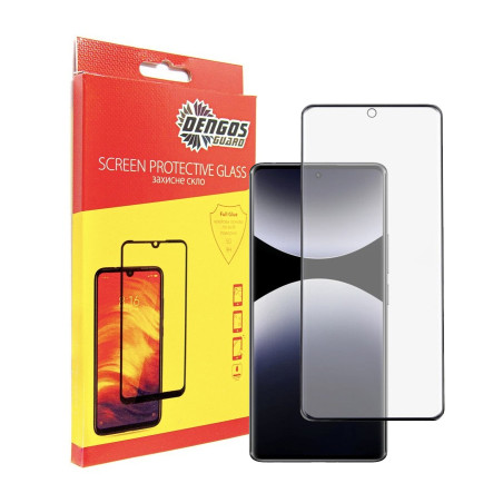 Скло захисне Dengos Full Glue Xiaomi Redmi Note 14 Pro (black) (TGFG-382)