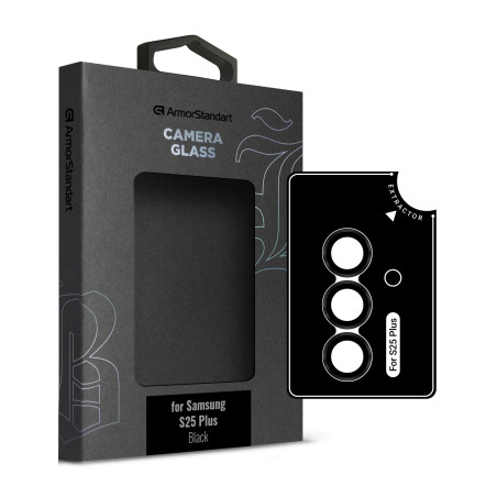 Скло захисне Armorstandart Camera Supreme BI Samsung S25 Plus Black (ARM83220)