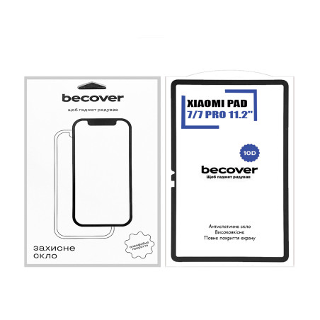 Скло захисне BeCover 10D Xiaomi Pad 7 / 7 Pro 11.2" Black (713008)