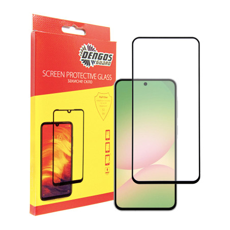 Скло захисне Dengos Full Glue Samsung Galaxy A56 5G (black) (TGFG-388)