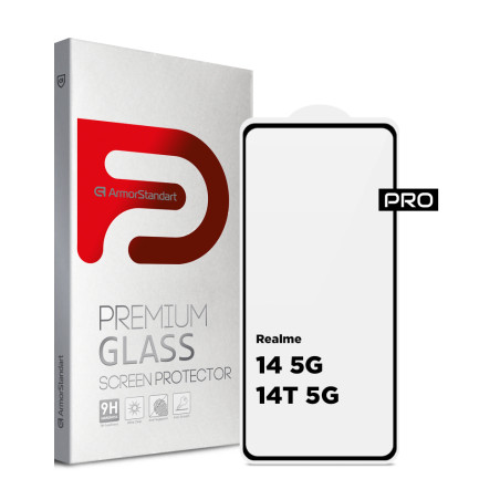 Скло захисне Armorstandart Pro Realme 14 5G / 14T 5G Black (ARM83563)