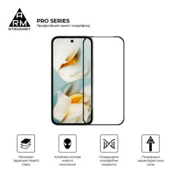 Скло захисне Armorstandart Pro Google Pixel 9a Black (ARM83564)