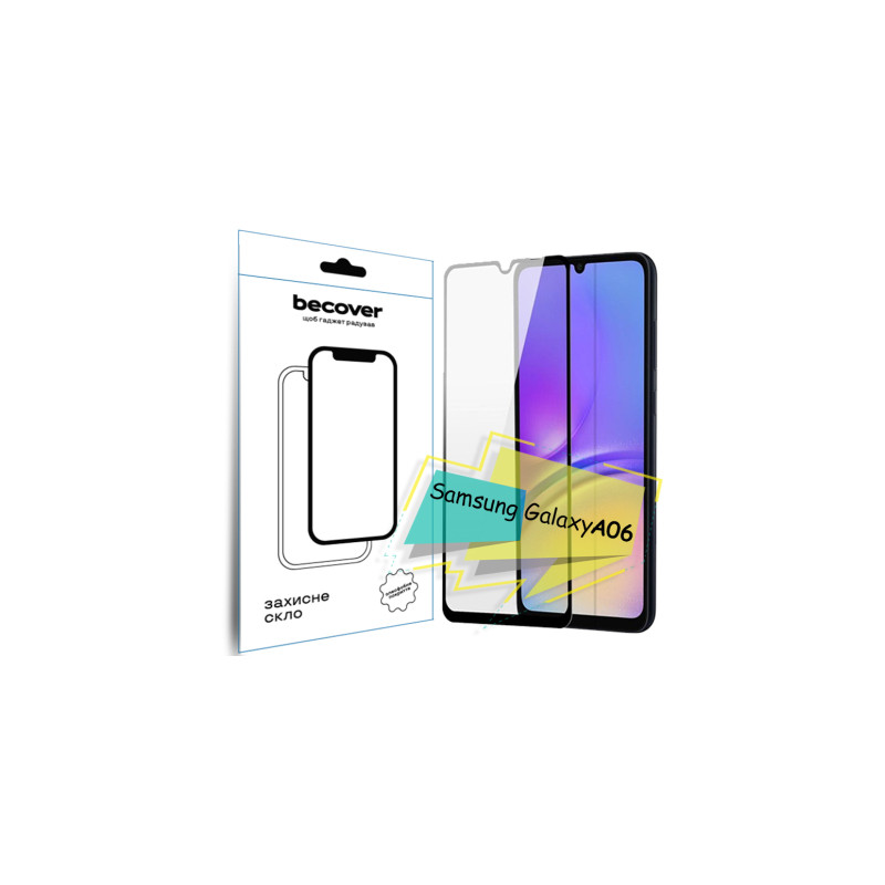 Скло захисне BeCover Samsung Galaxy A06 SM-A065 Black (713240)