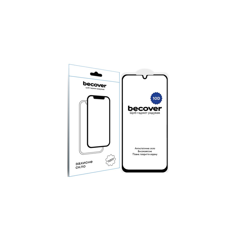 Скло захисне BeCover Samsung Galaxy A16 4G SM-A165/A16 5G SM-A166 10D Black (712889)