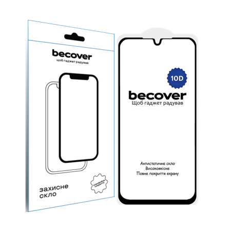 Скло захисне BeCover Samsung Galaxy A16 4G SM-A165/A16 5G SM-A166 10D Black (712889)