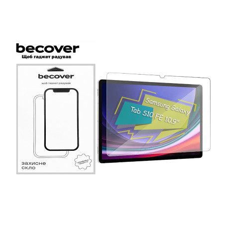 Скло захисне BeCover Samsung Galaxy Tab S10 FE (SM-X520/SM-X526) 10.9" (713256)