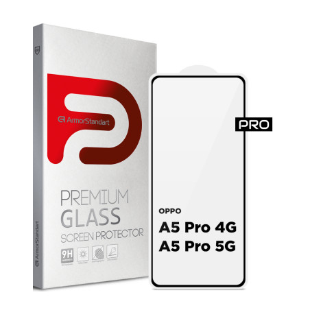Скло захисне Armorstandart Pro OPPO A5 Pro 4G / A5 Pro 5G Black (ARM85390)