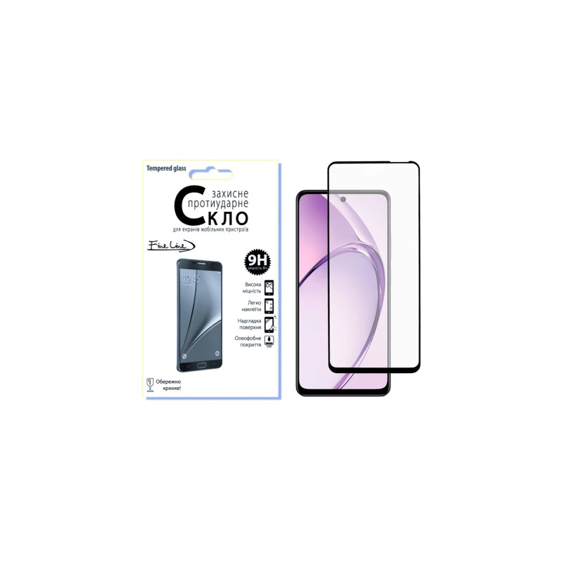 Скло захисне Fine Line OPPO A3X/A3 Black (FL-TGFG-377)