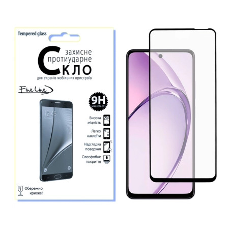 Скло захисне Fine Line OPPO A3X/A3 Black (FL-TGFG-377)