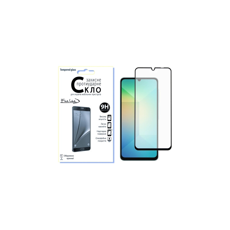 Скло захисне Fine Line Samsung Galaxy A06 black (FL-TGFG-365)