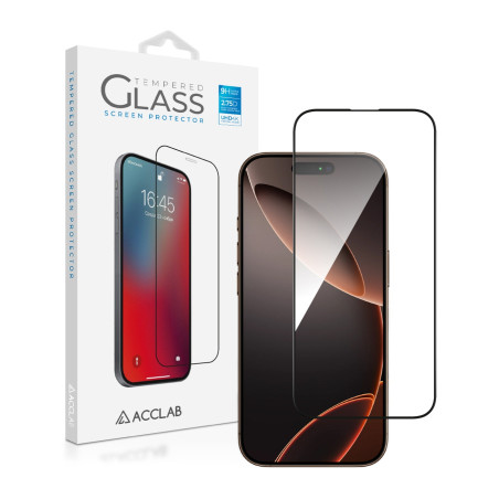 Скло захисне ACCLAB Full Glue Apple iPhone 16 Pro Black (1283126593277)