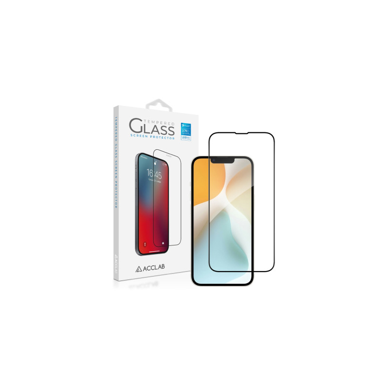 Скло захисне ACCLAB Full Glue Apple iPhone 16E Black (1283126614279)