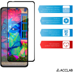 Скло захисне ACCLAB Full Glue Moto G84 Black (1283126582332)