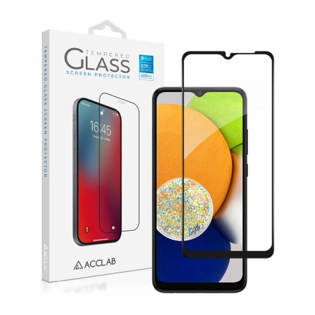 Скло захисне ACCLAB Full Glue Samsung A03 Black (1283126521621)