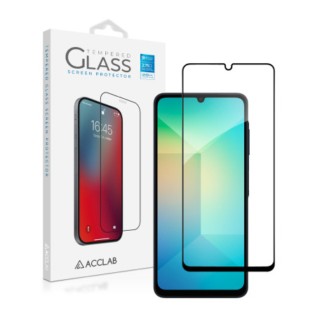 Скло захисне ACCLAB Full Glue Samsung A06 Black (1283126598814)