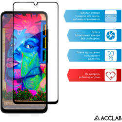 Скло захисне ACCLAB Full Glue Samsung A06 Black (1283126598814)