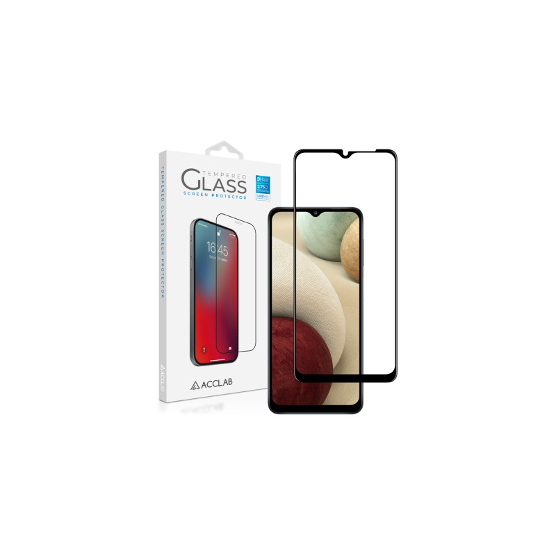 Скло захисне ACCLAB Full Glue Samsung A12 Black (1283126509599)