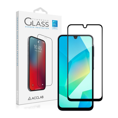 Скло захисне ACCLAB Full Glue Samsung A16 Black (1283126598821)