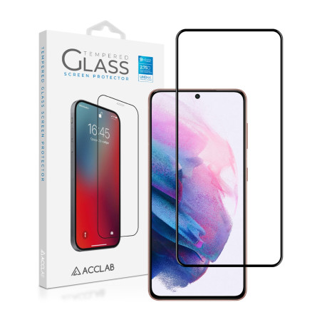 Скло захисне ACCLAB Full Glue Samsung S21 (G991) Black (1283126510519)