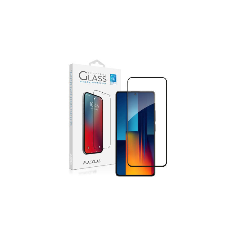 Скло захисне ACCLAB Full Glue Xiaomi Poco M6 Pro Black (1283126589775)