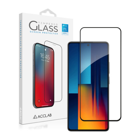 Скло захисне ACCLAB Full Glue Xiaomi Poco M6 Pro Black (1283126589775)