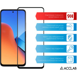 Скло захисне ACCLAB Full Glue Xiaomi Redmi 13 Black (1283126592904)