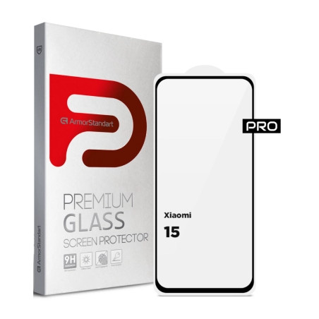 Скло захисне Armorstandart ArmorStandart Pro Xiaomi 15 Black (ARM82376)