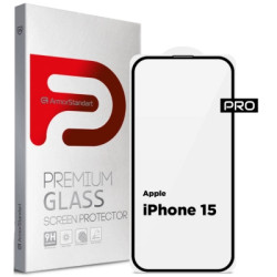 Скло захисне Armorstandart Pro Apple iPhone 15 with mesh (ARM87023)