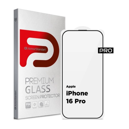 Скло захисне Armorstandart Pro Apple iPhone 16 Pro with mesh (ARM87027)