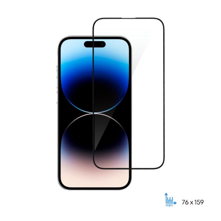 Скло захисне 2E iPhone 14 Pro Max 2.5D FCFG black (2E-IP-14PM-6.7-SMFCFG-BB)