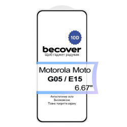 Скло захисне BeCover Motorola Moto G05 / E15 10D Black (713575)