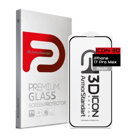 Скло захисне Armorstandart Icon 3D Apple iPhone 17 Pro Max (ARM86214)