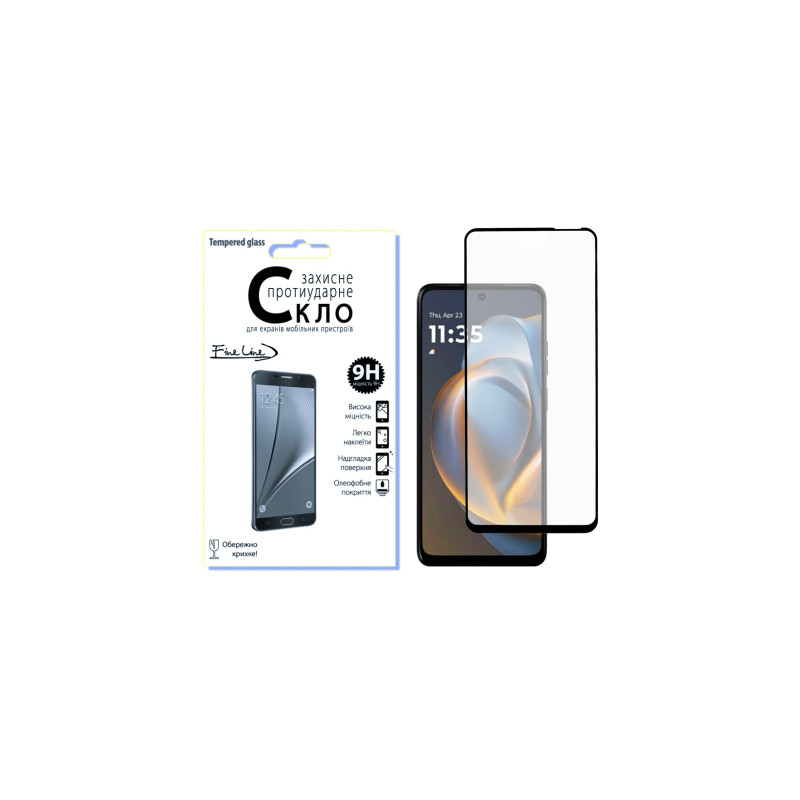 Скло захисне Fine Line Full Glue Motorola G05 Black (FL-TGFG-396)