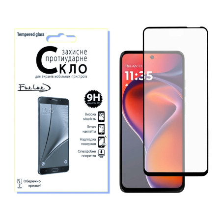 Скло захисне Fine Line Full Glue Motorola G15 / G15 Power Black (FL-TGFG-397)