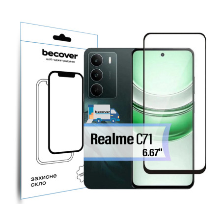 Скло захисне BeCover Realme C71 Black (713728)