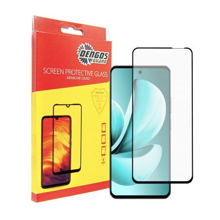 Скло захисне Dengos Full Glue Realme C71 Black (TGFG-412)