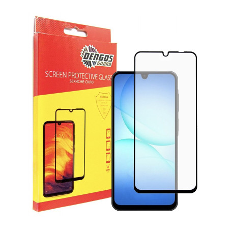 Скло захисне Dengos Full Glue Samsung Galaxy A17 Black (TGFG-407)