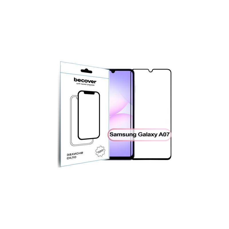 Скло захисне BeCover Samsung Galaxy A07 SM-A075 Black (713731)