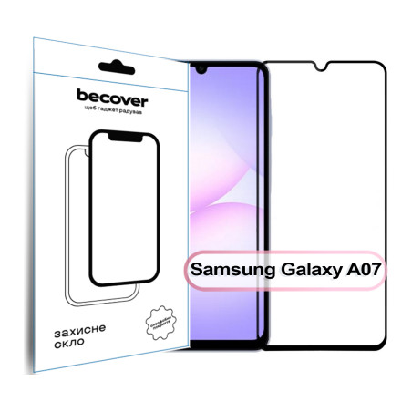 Скло захисне BeCover Samsung Galaxy A07 SM-A075 Black (713731)