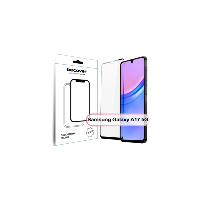 Скло захисне BeCover Samsung Galaxy A17 5G SM-A176 Black (713732)