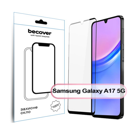 Скло захисне BeCover Samsung Galaxy A17 5G SM-A176 Black (713732)
