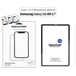 Скло захисне BeCover 10D Samsung Galaxy Tab A11 SM-X133/X135 8.7" Black (713934)