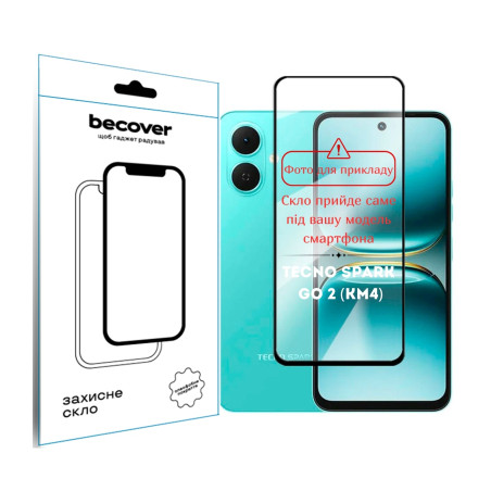 Скло захисне BeCover Tecno Spark Go 2 (KM4) Black (714369)