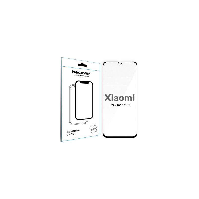 Скло захисне BeCover Xiaomi Redmi 15C 4G/5G Black (713907)