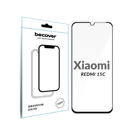 Скло захисне BeCover Xiaomi Redmi 15C 4G/5G Black (713907)
