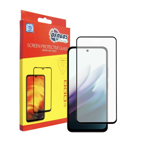 Скло захисне Dengos Full Glue Xiaomi Redmi 15 Black (TGFG-416)